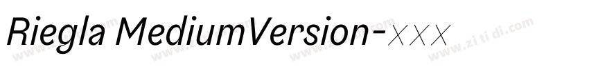 Riegla MediumVersion字体转换